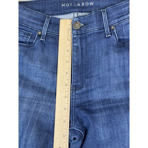 Mott Bow Jeans Womens 26x28 High Rise Skinny Stretch Regular Fit Denim‎ - Picture 7 of 13